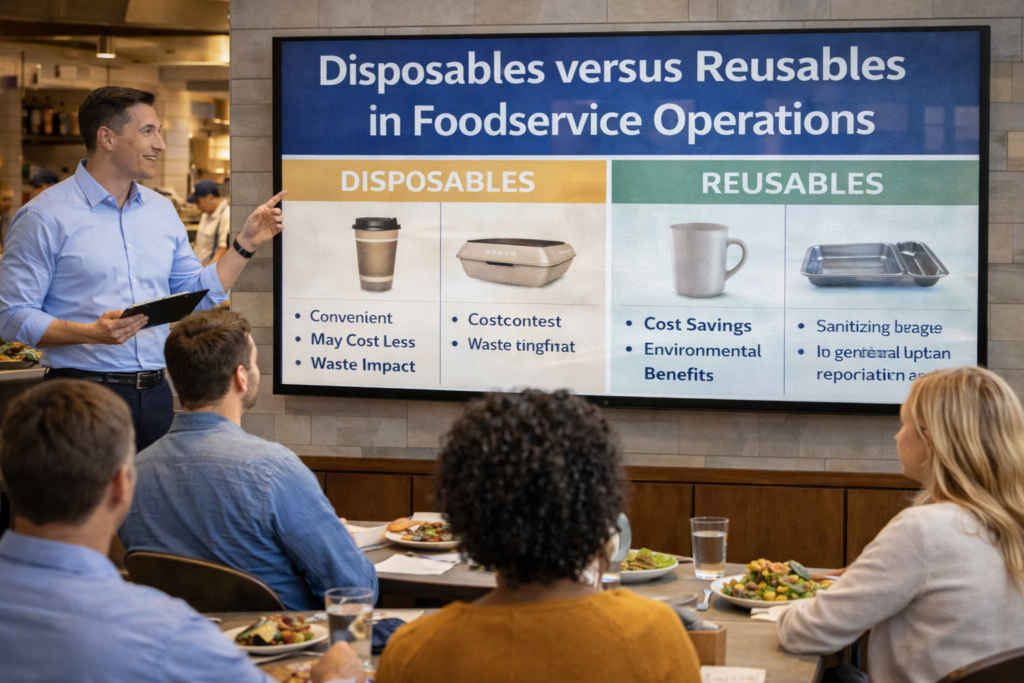 Disposables versus Reusables in Foodservice Operations