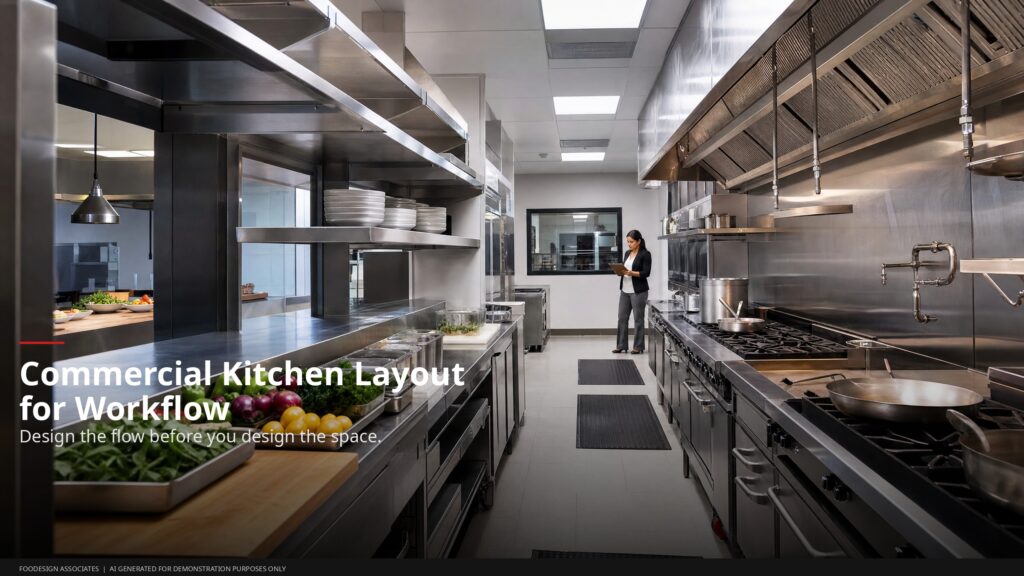 Commercial Kitchen Layout for Workflow